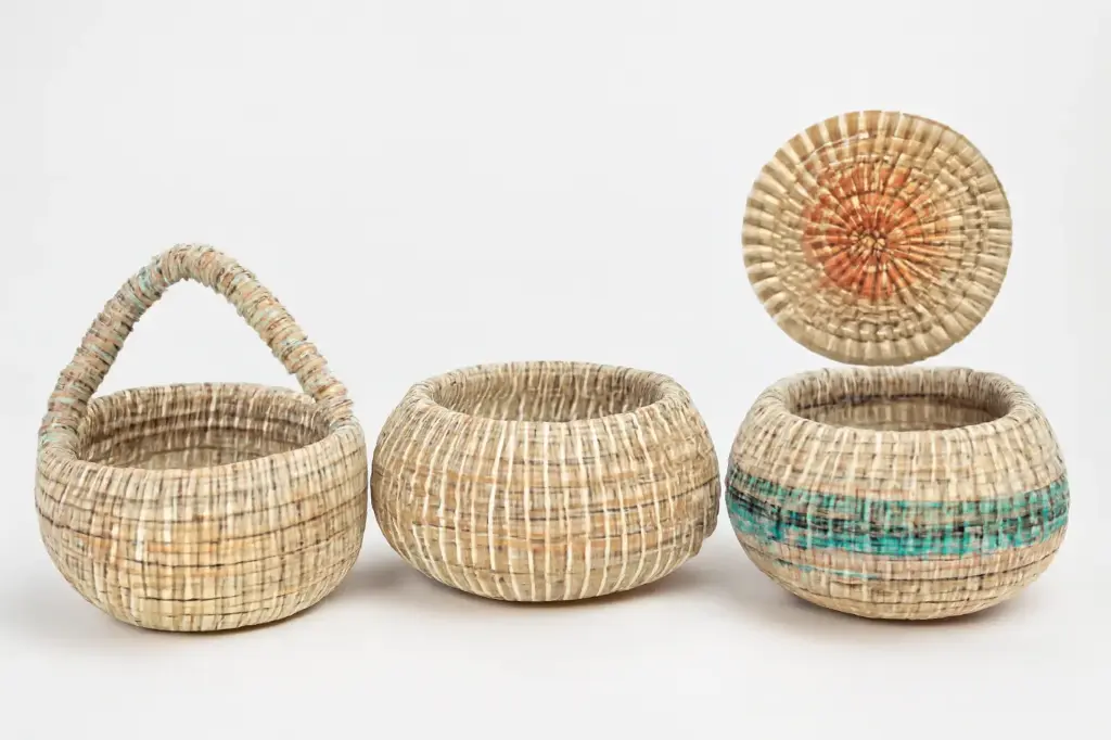 Sunny Raffia Storage Basket
