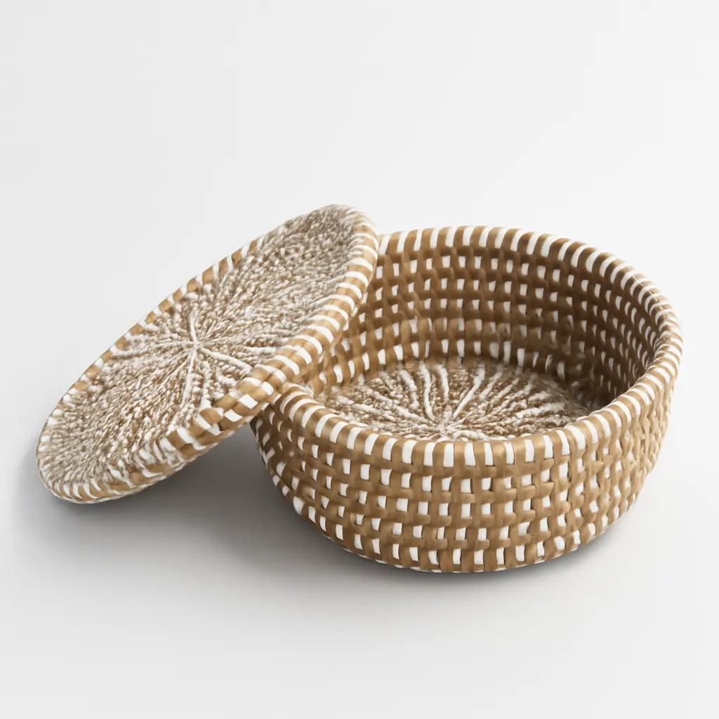 Serene Raffia Storage Basket