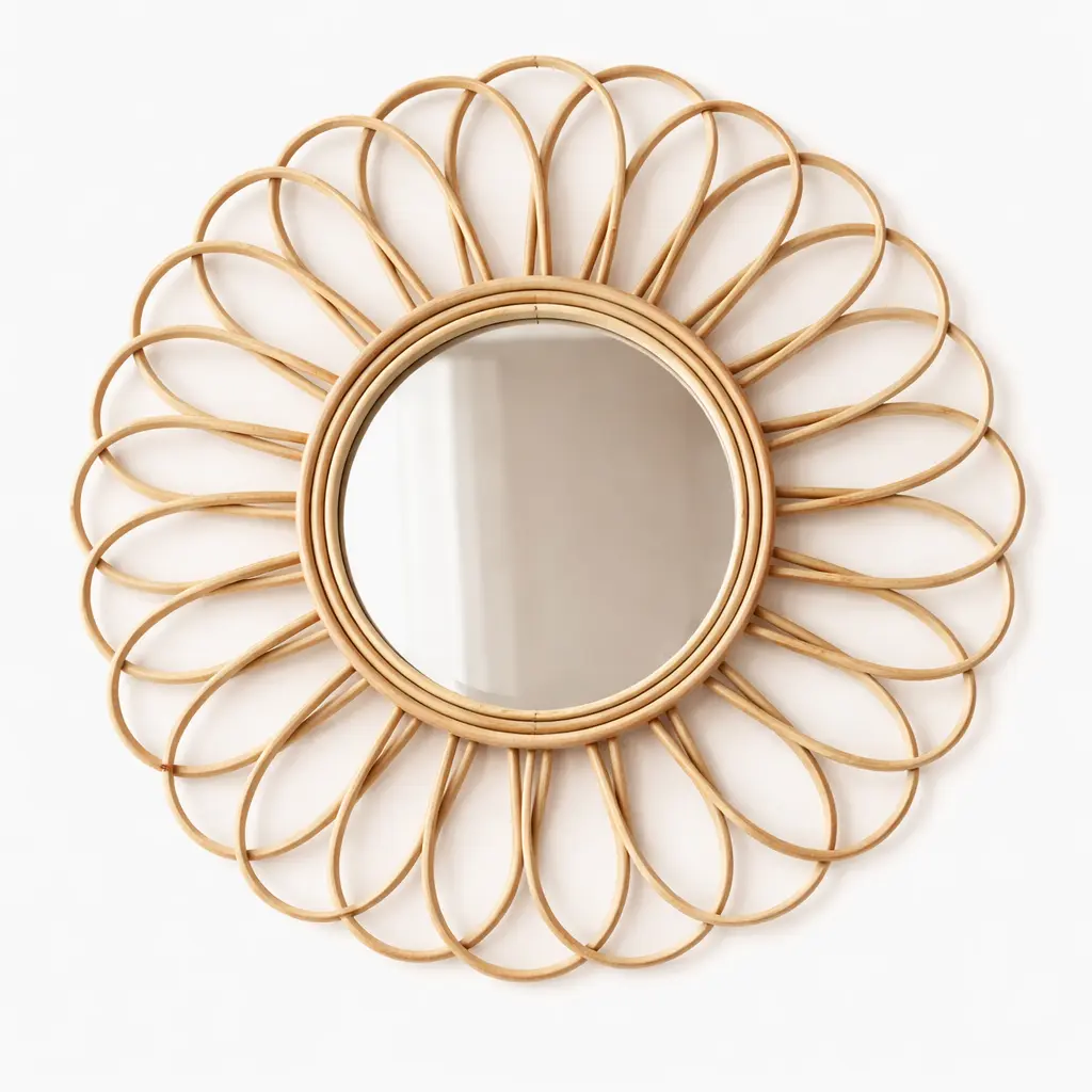 Golden Bloom Mirror
