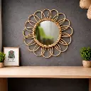 Golden Blossom Mirror