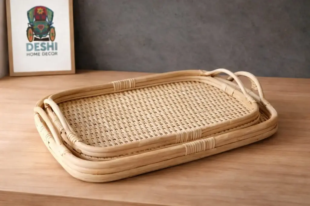 Rattan Elegance Tray