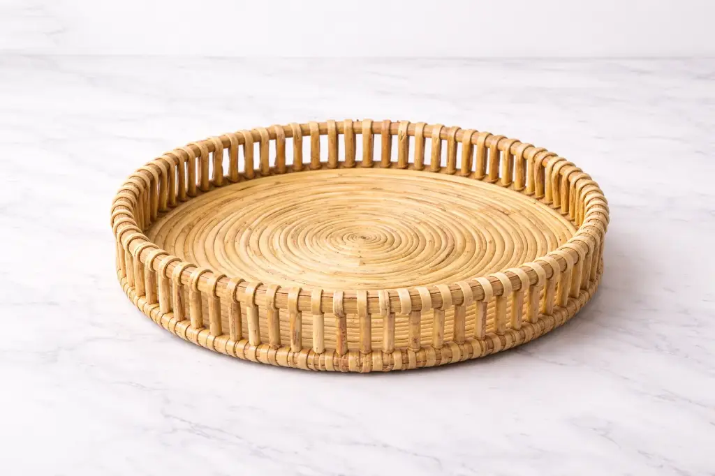 Rattan Spiral Elegance Tray