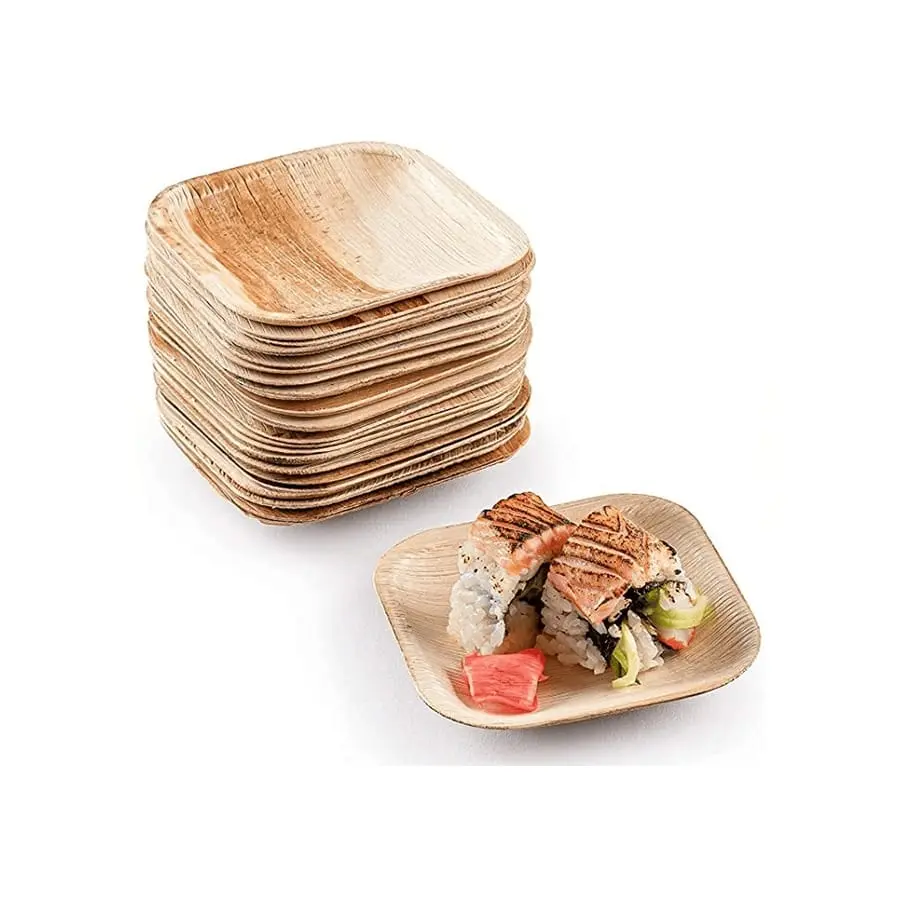 EcoLeaf 6″ Square Areca Disposable Plate