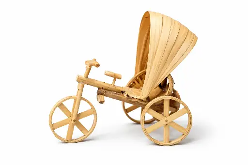 Bamboo Rickshaw Sculpture