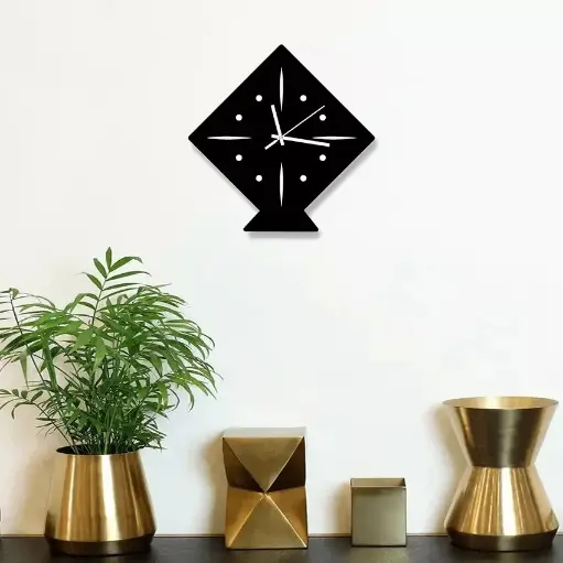 Diamond Shaped Wall Clock