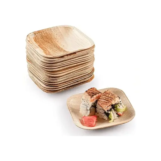 EcoLeaf 6″ Square Areca Disposable Plate